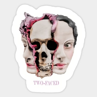 Two-faced Sticker